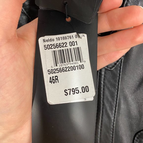 Hugo Boss Lambskin Leather Jacket - Picture 8 of 8